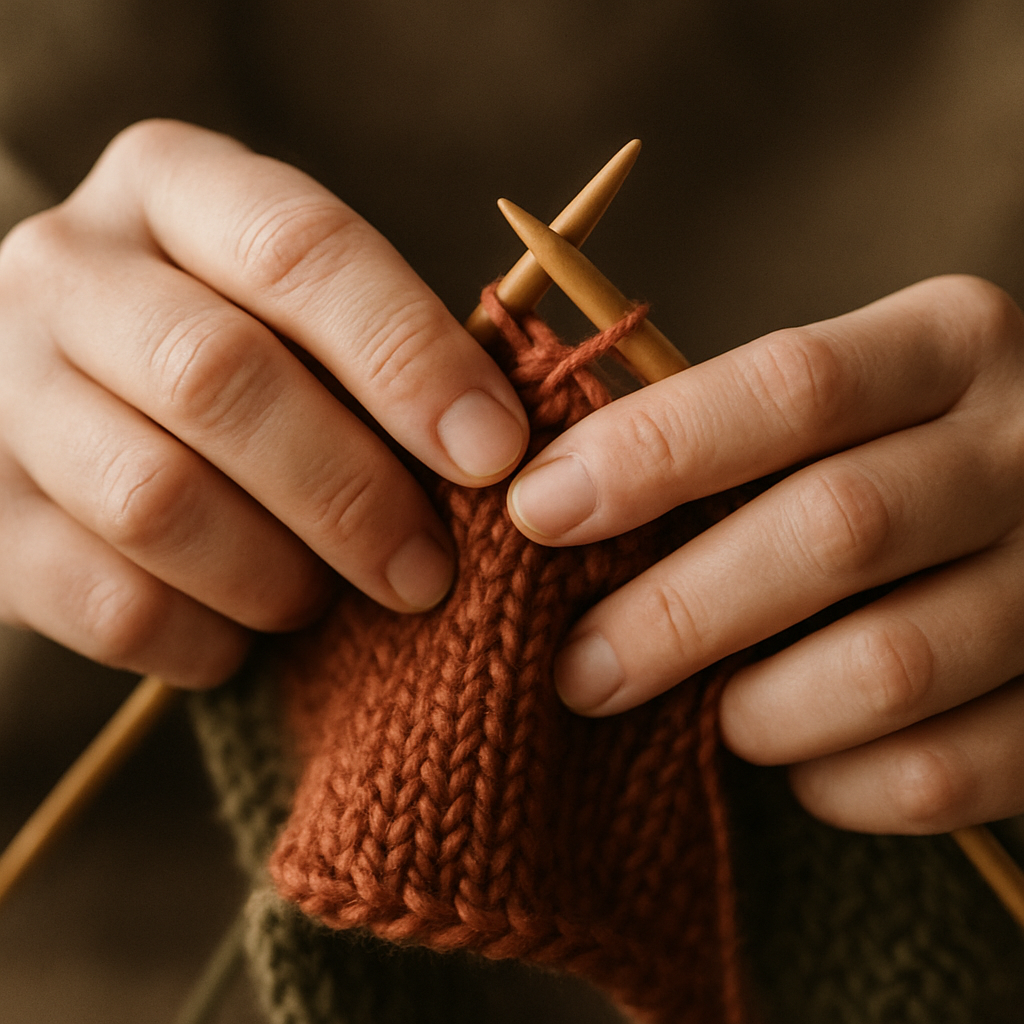 Stricken – Handarbeit Detail